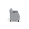 Lesro Siena Lounge Reception 3 Seat Tandem Seating No Center Arms, Black, RS Fog Upholstery SN3101 - alternate 2